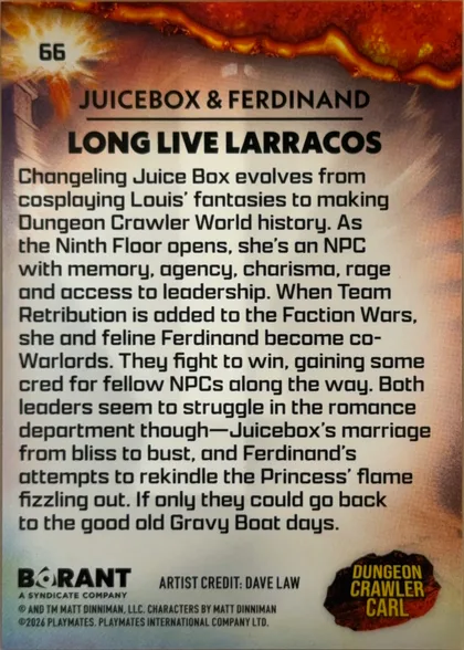 back of card
