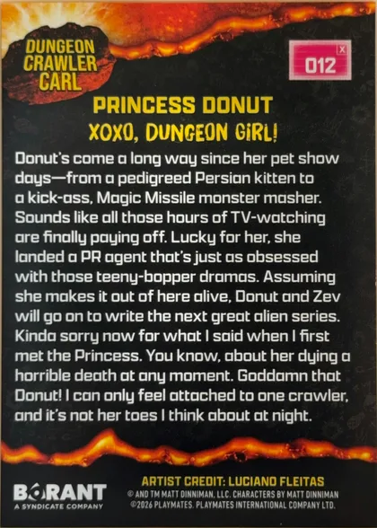 back of card
