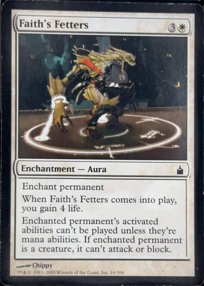 front of card