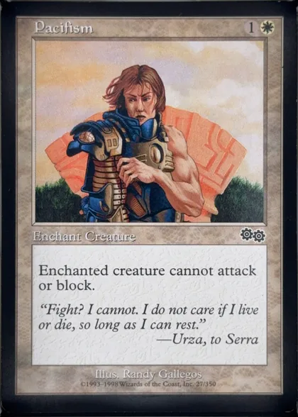 front of card