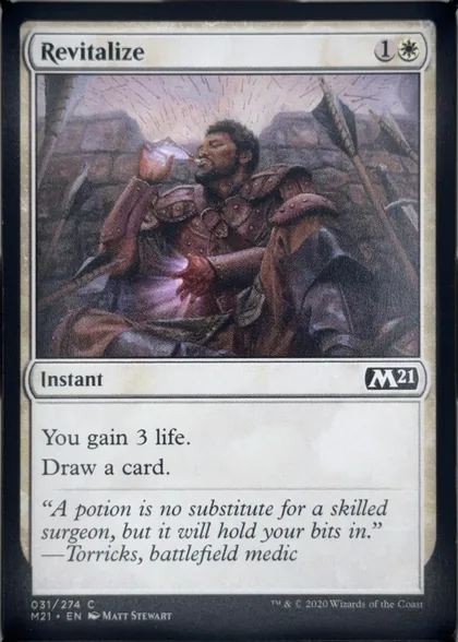 front of card