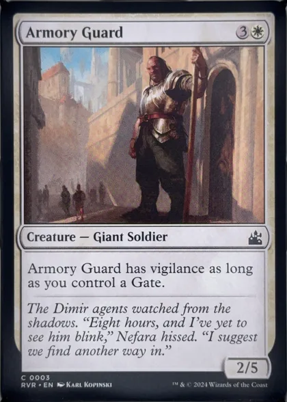 front of card