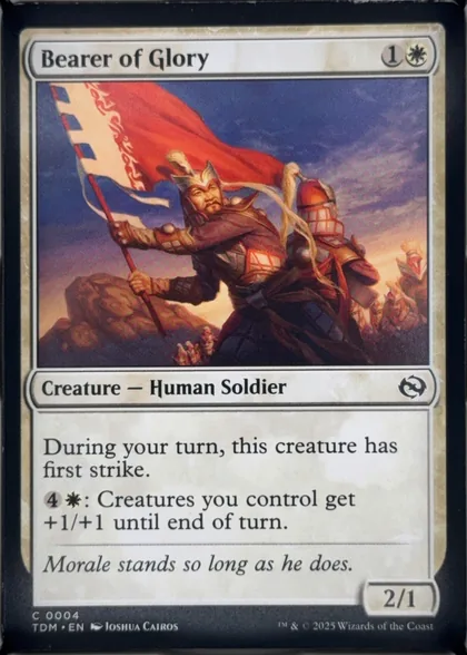 front of card