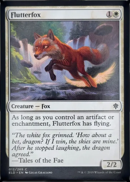 front of card