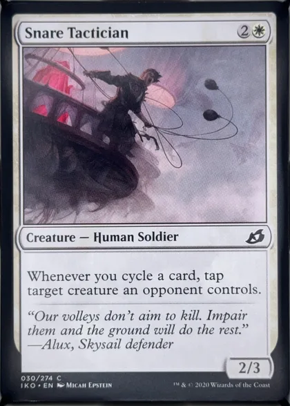 front of card