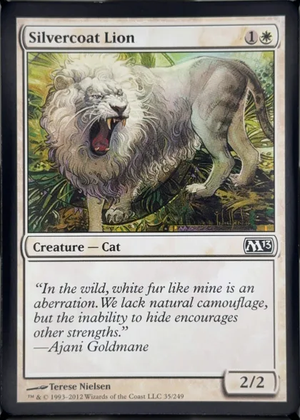 front of card