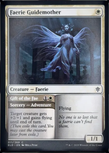 front of card