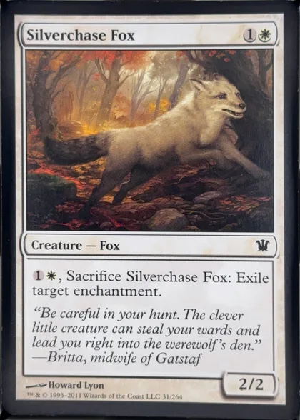 front of card