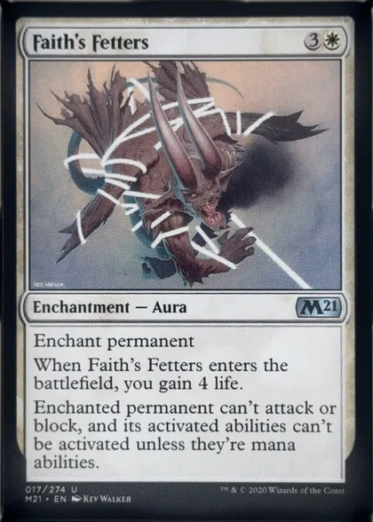 front of card