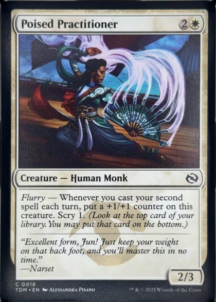 front of card