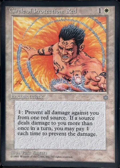 front of card