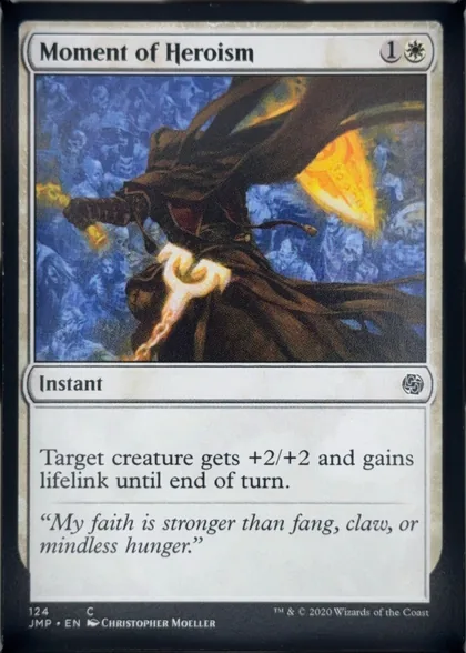 front of card