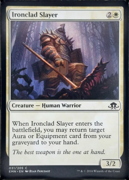front of card