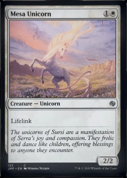 front of card