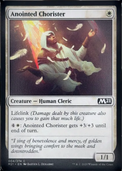 front of card