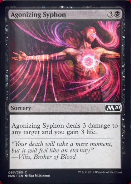 front of card