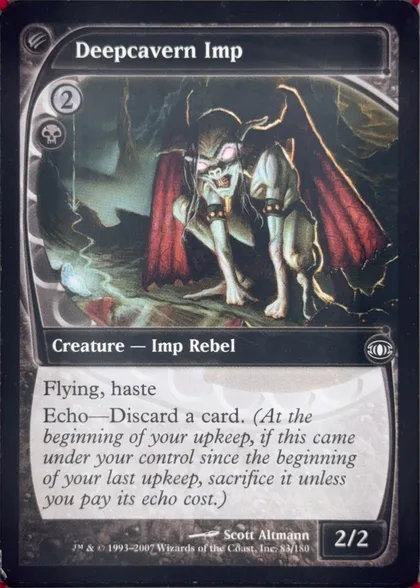 front of card