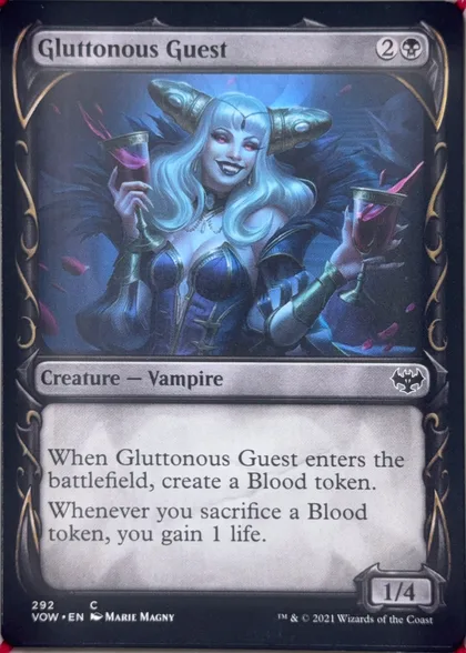 front of card