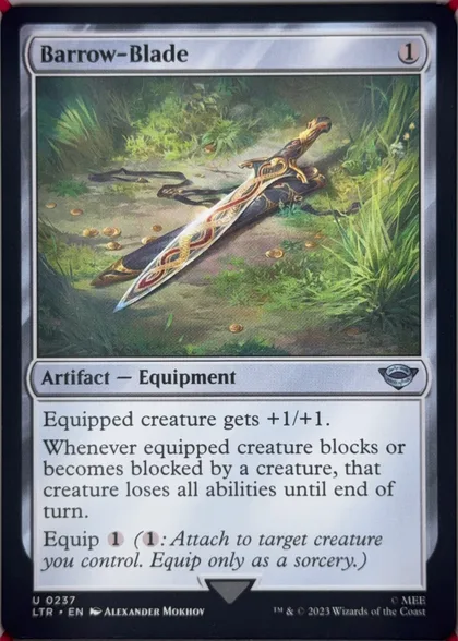 front of card