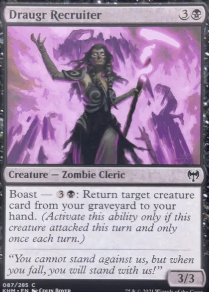 front of card