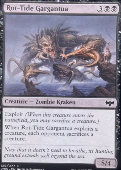 front of card
