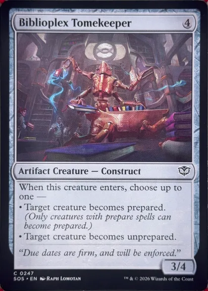 front of card