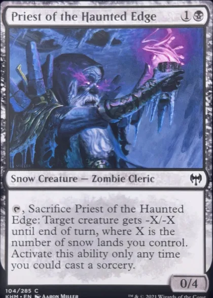 front of card