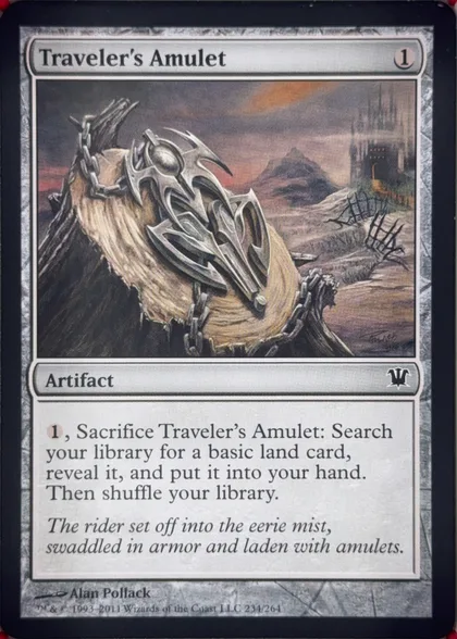 front of card