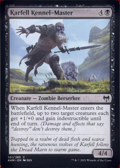 front of card
