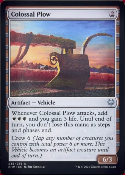 front of card