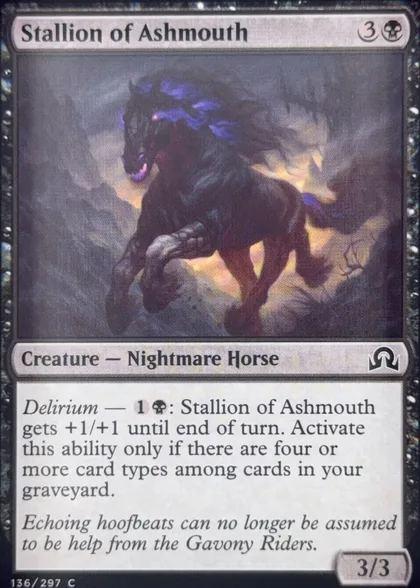 front of card