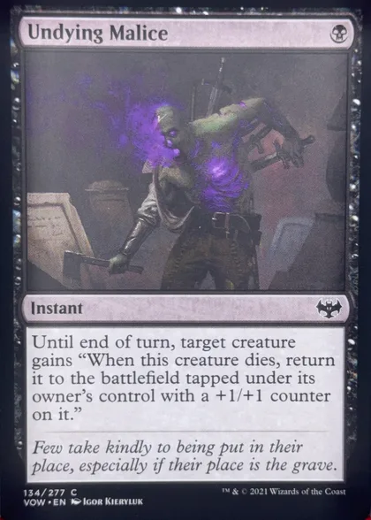 front of card