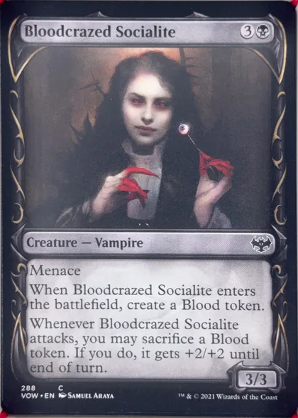 front of card