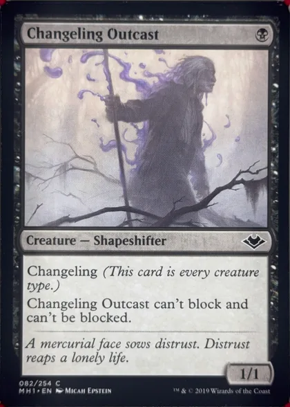 front of card