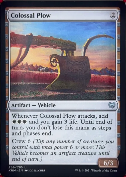 front of card
