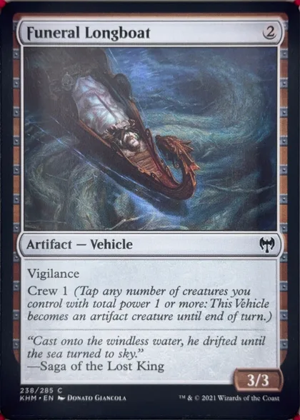 front of card