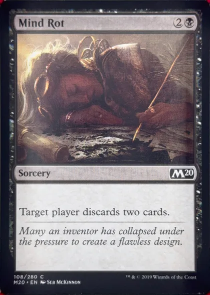 front of card