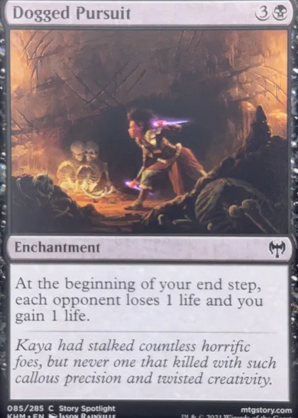 front of card