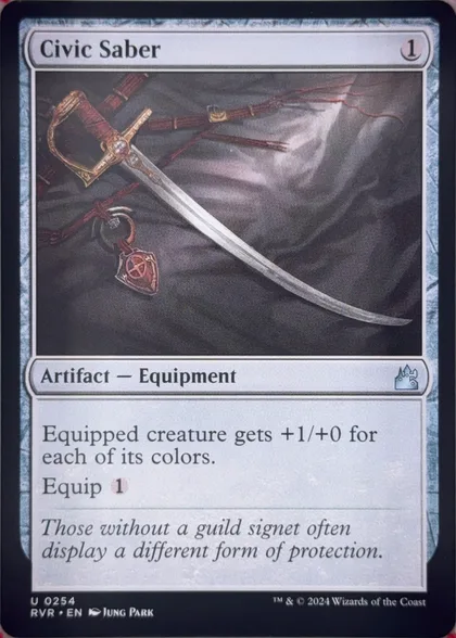 front of card