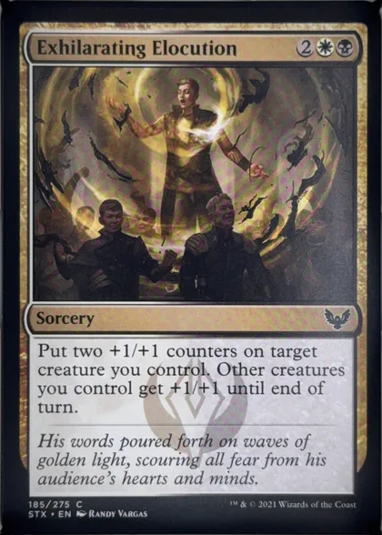 front of card