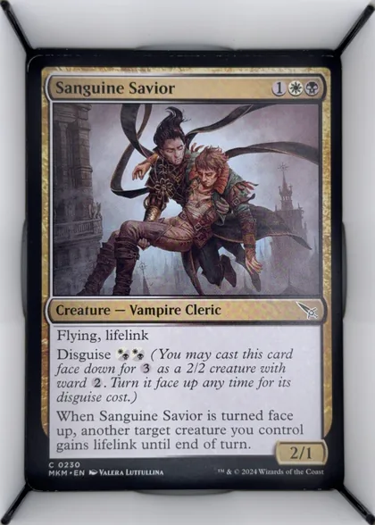 front of card