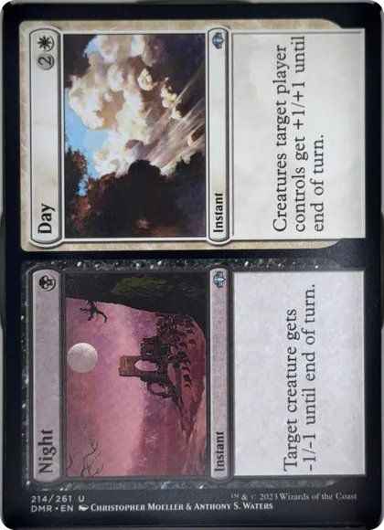 front of card