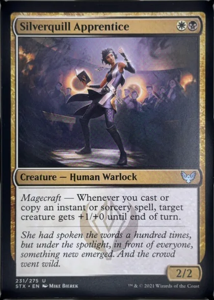 front of card