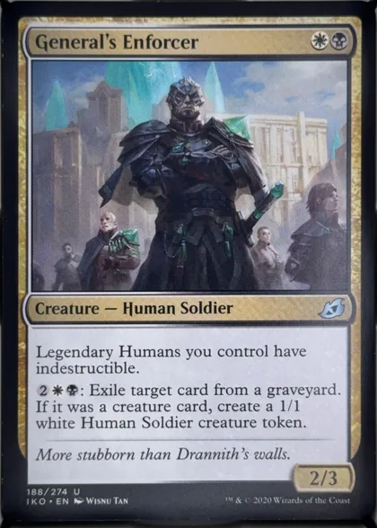 front of card