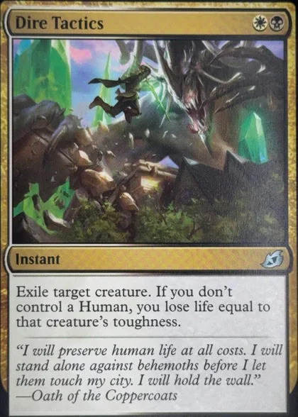 front of card