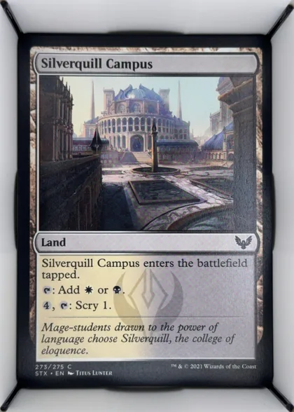 front of card