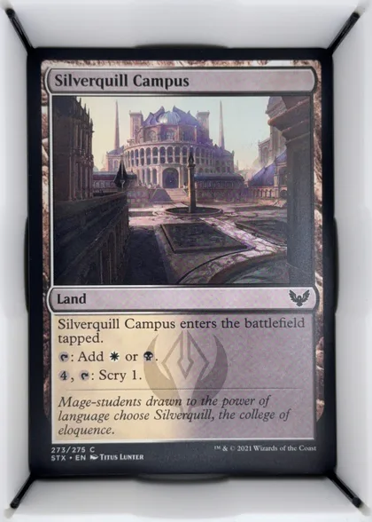 front of card