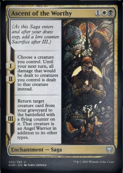 front of card