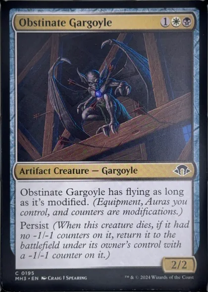 front of card