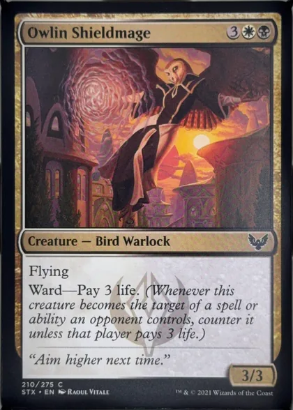 front of card
